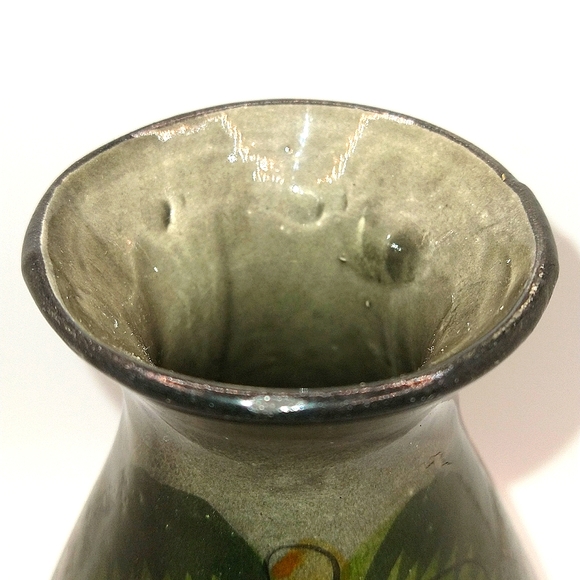 Tonala Hand Painted Vase - Mexico - Medium Size - Picture 8 of 10